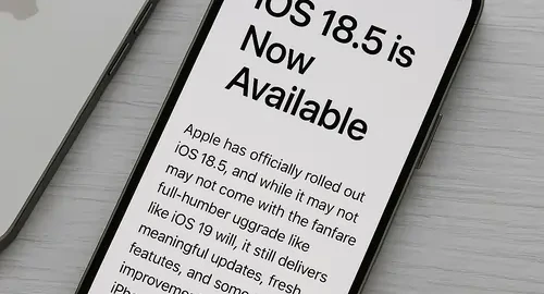iOS 18.5 is now available